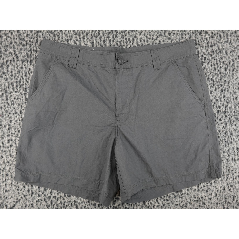 Columbia Shorts Mens 36 Grey 6 Inch Inseam Cotton Hiking Utility